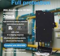 120V 20A RCBO, Residual Current Circuit Breaker with ...