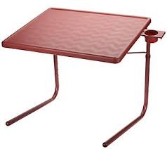 Tablemate Xl Multipurpose Adjustable Folding Table W Cup Holder Qvc Com Folding Table Table Adjustable Table