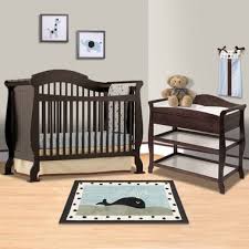 When buying an all in one crib and changing table set, you want to consider the look of both the crib and the changing table! Storkcraft Espresso Valentia Fixed Side Convertible Crib And Aspen Changing Table 2 Piece Nursery Set Free Shipping Convertible Crib Nursery Set Baby Crib Sets