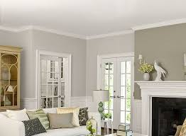 Two Tone Gray Living Room Living Room Color Living Room Grey Living Room Paint