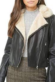 Forever 21 Vero Moda Faux Fur Trim Moto Jacket Jackets Vero Moda Fashion
