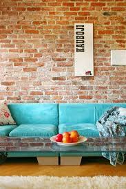 7 Colors That Always Look Amazing With Exposed Brick Turquoise Home Decor Brick Interior Exposed Brick Walls