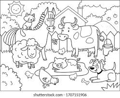 Whitepages is a residential phone book you can use to look up individuals. Farm Animals Coloring Book Children Cartoon Stock Vector Royalty Free 1707151906
