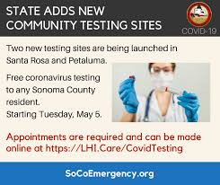 Two New Testing Sites Are Being Launched Town Of Windsor Ca Facebook