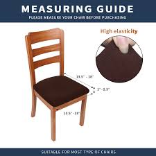 3.1 out of 5 stars with 52 ratings. Buy Smiry Seat Covers For Dining Room Chairs Stretch Jacquard Dining Room Chair Seat Covers Set Of 4 Chocolate Online In Vietnam B07hrczz8d