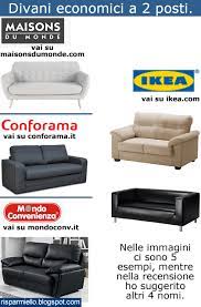 Caratteristiche tecniche del divano letto due posti economico. Risparmiello Divani 2 Posti Economici Ikea Mondo Convenienza Conforama Prezzi