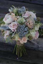 A Shabby Chic Bridal Bouquet Featuring Succulents Dusty Pink Roses And Peonies For A Rustic Wedding Spring Wedding Flowers Wedding Bouquets Wedding Flowers
