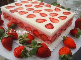 Resipi Citarasawan Strawberry Snow Pudding Makanan Manis Ide Makanan Hidangan Penutup