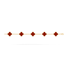 Vintage Alhambra吊墜18K黃金, 紅玉髓- Van Cleef & Arpels