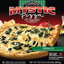 Spinach Pizza : Ingredients and Nutritional Facts - Mystic Pizza Food  Company