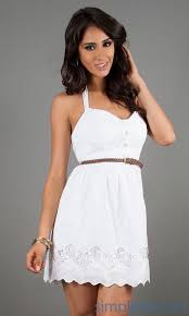 Short White Casual Halter Dress Short Summer Dresses Short Dresses Casual Cute Dresses