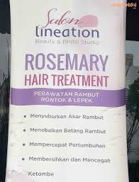 Sementara itu, untuk perawatan rambut di salon, aku percayakan pada salon lineation. Rosemary Hair Treatment Untuk Rambut Rontok Salon Lineation Bandung Experience Widyalimited