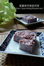 grace s blog 欣语心情 紫薯香芋燕菜月饼sweet potato yam jelly mooncake moon cake food to make jelly