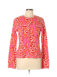 Details About Oilily Women Pink Long Sleeve Top Xl