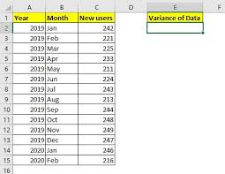 How To Calculate Variance In Excel