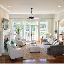 This Picture Gave Me The Idea Of Matching The Fireplace Surround To The Kitchen Floor I Also Open Concept Living Room Living Room Remodel Small Living Rooms