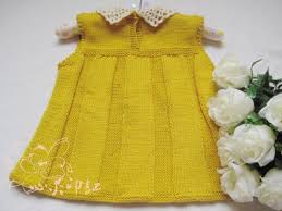 Yakali Orgu Bebek Elbisesi Modeli Yapilisi Anlatimli Orgu Orgu Modelleri Orgu Ornekleri Derya Baykal Orguleri Sirin Elbiseler The Dress Elbise