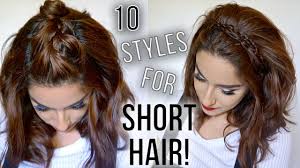 Get inspired with the best short bobs, shags, pixies and layered crops. 10 Hairstyles For Short Hair Quick Easy How I Style My Short Hair Claribella Youtube