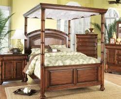 Tropical Canopy Bed By Cindy Crawford The Hawaiian Home Bedroom Sets Queen Bedroom Furniture Sets Bedroom Sets