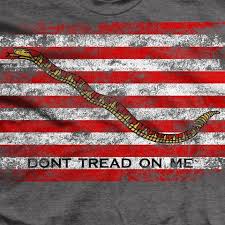 100% airlume combed and ringspun cotton. Dont Tread On Me Naval Jack T Shirt