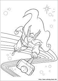 thor coloring picture avengers pages superhero coloriage garfind