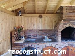 Gratare De Curte Cu Cuptor Foisoare Din Lemn Garduri Din Lemn Terase Din Lemn Log Homes Outdoor Kitchen Outdoor Kitchen Patio