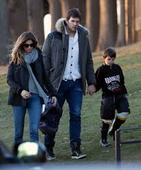 Tom & benjamin brady at patriots parade. For Bradys Hockey Is A Family Affair The Boston Globe