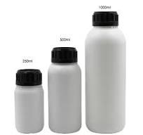 Custom White Round Empty 250ml 500ml 1000ml HDPE Plastic ...