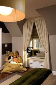 In this bedroom by bhdm, the large circular artwork above the bed is flanked with two white dome lamps, creating a fun retro effect. 50 Dormer Windows Room Designs Ideas Dormer Windows Dormers Attic Rooms