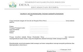 Untuk contoh surat izin kuliah doc, kalian bisa temukan contohnya di bawah ini. Contoh Surat Keterangan Tidak Mampu Miskin Media Desa