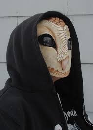 Owl Mask With Hood Side Owl Mask Cool Masks Masks Art