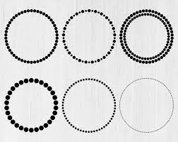 Dotted Circle Svg Dotted Circle Frame Svg Monogram Frame Svg Etsy In 2021 Circle Frames Monogram Frame Wedding Frames