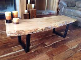 Custom Live Edge Coffee Tables With Steel Legs Rustic Coffee Tables Beautiful Natural Edge Accent Tables And Modern Rustic Furniture Live Edge Coffee Table Live Edge Wood Table Coffee Table