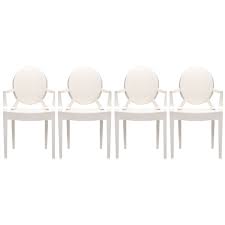 A wide variety of modern acrylic chair options are available to you, such as general use, design style, and material. 2xhome Set Of 4 White Modern Contemporary Ghost Chairs Chair With Arms Molded Acrylic Plastic Mirrored Furniture Dining Retro For Writing Desk Dining Living Bedroom Outdoor Office Table Vanity Accent Walmart Com