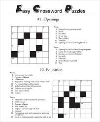 April 2021 printable daily crosswords. Beauteous Crossword Puzzles Easy Printable Free Puzzle 14 Pdf Documents Download Crossword Puzzles Free Puzzles Free Printable Crossword Puzzles
