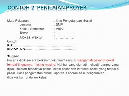 Contoh tugas proyek kelas 1 sd. Penilaian Pembelajaran Ppt Download