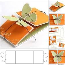 First, fold your paper in half and crease along the fold. Diy Butterfly Greeting Card Template Handmade Birthday Cards Diy Cards Greeting Card Template