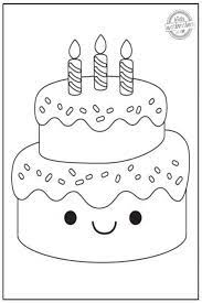 Fuzzy loves birthday cake coloring pages. Funnest Ever Birthday Cake Coloring Pages Kids Activities Blog