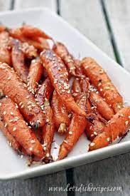 Honey Ginger Roasted Carrots Recipe Ginger Roasted Carrots Recipes Veggie Side Dishes