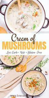 Low Carb Cream Of Mushroom Soup Recipe Lowcarbspark Recipe Mushroom Soup Recipes Healthy Low Carb Recipes Low Carb Diet Recipes