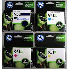 4 Pack Genuine Hp 950 951xl Ink Officejet Pro 8100 8600 8610 8620 8630 Hp Ink Ink Toner Cyan