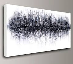 Black And White Canvas Painting Abstract Black White Painting Abstract Acrylic Painting Oil Original Wall Art Home Office In Abstract Canvas Painting Nature Paintings Acrylic Black And White Painting