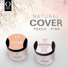 organic nails acrylic covers peach