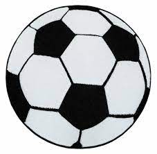 Du ser fotboll från la liga, serie a och mls. Atlas Fotboll Svart Vit Rund Barnmatta Mattadirekt Se