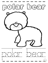 A coloring page set and a colored animal set include an arctic fox, a caribou or reindeer, a hare, a harp seal, and polar bears. Arctic Coloring Pages For Kids Craft Play Learn