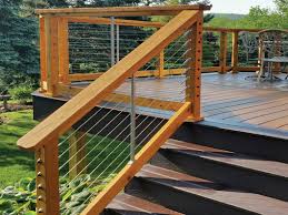 This article is about how to build deck railings. Cablerail Stair Kits For Wood Railings From Feeney