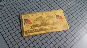 Social security administration oeo foia workgroup 300 n. My Great Grandfather S Social Security Card Was Made Out Of Metal Not Paper Mildlyinteresting