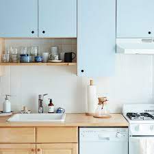 Best way to paint kitchen cabinets. A Diy Kitchen Cabinet Makeover Even If You Re Renting