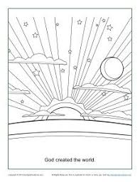 God Created The World Coloring Page Sunday School Coloring Pages Creation Coloring Pages Coloring Pages