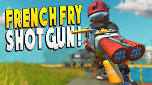 French Fry Shotgun Shreds Farmbots To Bits Scrap Mechanic Survival Early Access Youtube